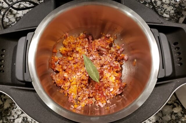 【ホットクック】簡単ミートソースのスパゲッティ｜料理の手順