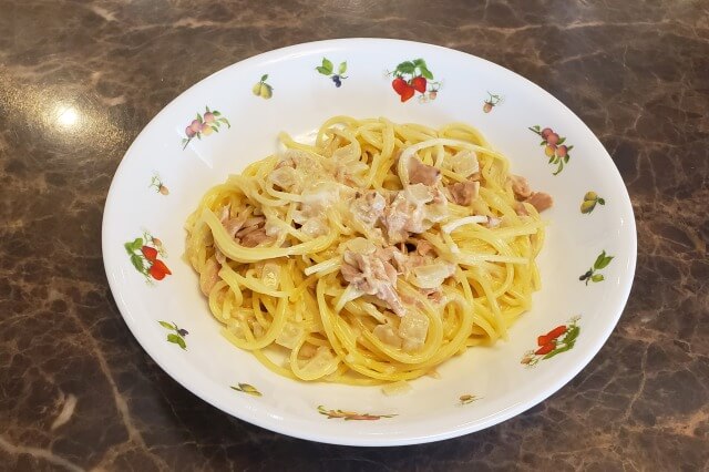 【ホットクック】ツナとサワークリームのパスタ(スパゲッティ) のレシピ