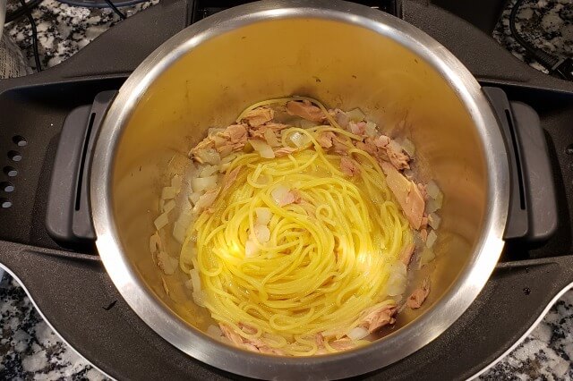 【ホットクック】ツナとサワークリームのスパゲッティ｜料理の手順