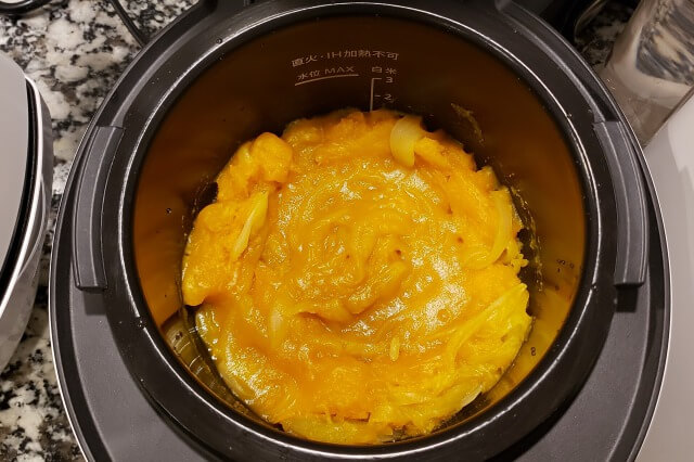 【ホットクック】かぼちゃのポタージュスープの料理の手順