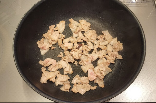 豚キムチの料理の手順