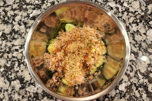海藻サラダの料理の手順
