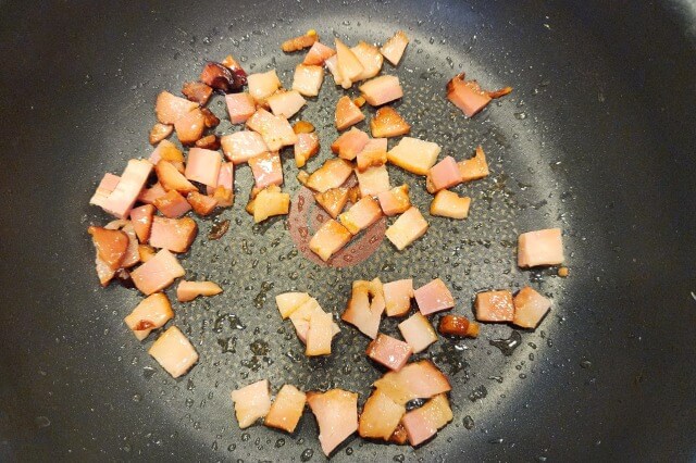 焼豚とレタスのチャーハンの料理の手順
